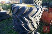 PAIR OF 580/70 R26 WHEELS & TYRES