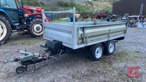 9' X 5' FLATBED TIPPING TRAILER