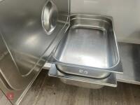 2 STAINLESS STEEL SERVING DISHES - 6