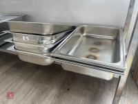 8 STAINLESS STEEL SERVING DISHES - 4