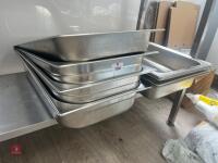 8 STAINLESS STEEL SERVING DISHES - 5