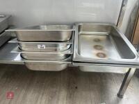 8 STAINLESS STEEL SERVING DISHES - 7