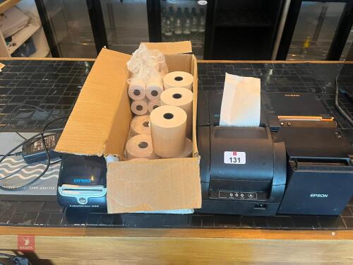 3 RECEIPT PRINTERS & TILL ROLL