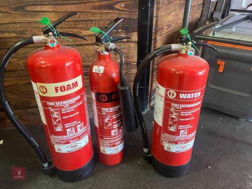 4 FIRE EXTINGUISHERS