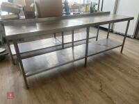 2.4M STAINLESS STEEL TABLE