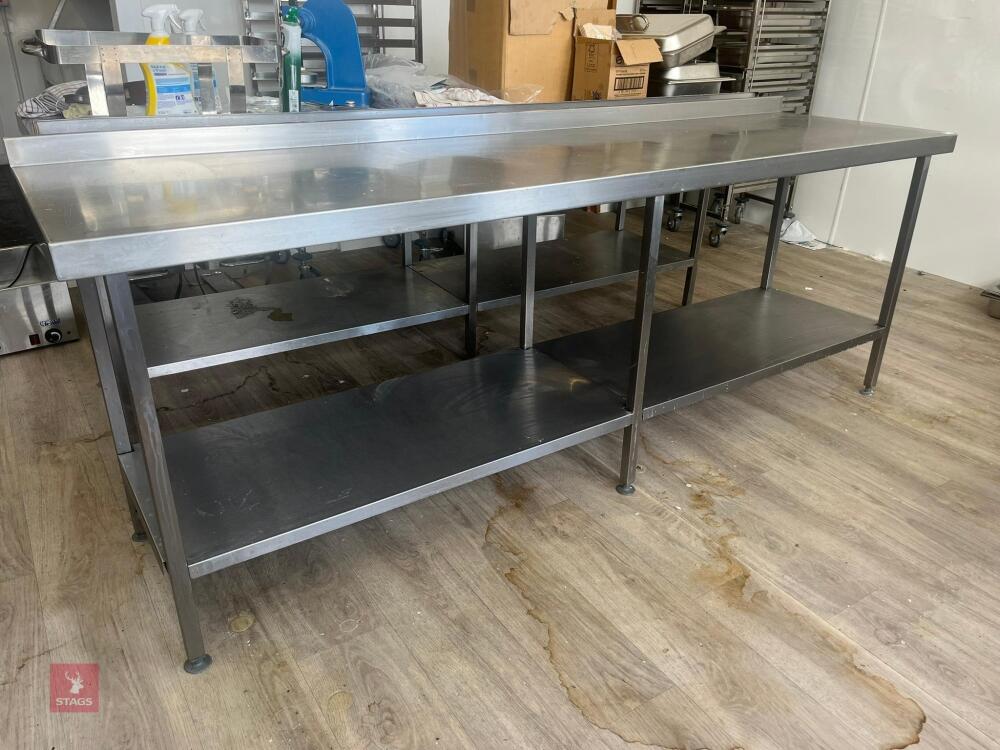 2.4M STAINLESS STEEL TABLE