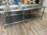 2.4M STAINLESS STEEL TABLE - 2