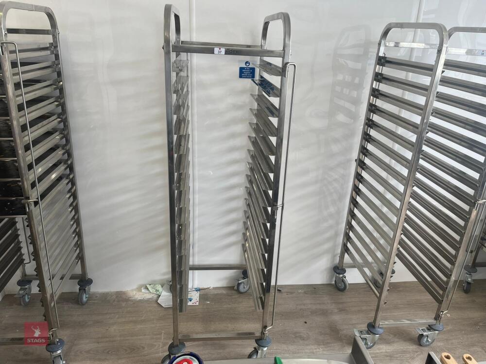 ADEXA STAINLESS STEEL CATERING TROLLEY