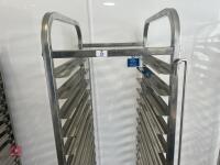 ADEXA STAINLESS STEEL CATERING TROLLEY - 3