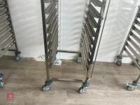 ADEXA STAINLESS STEEL CATERING TROLLEY - 4