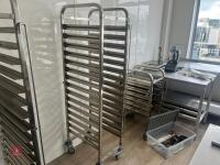 ADEXA STAINLESS STEEL CATERING TROLLEY - 3