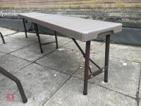 EXTERIOR DINING TABLE & BENCHES - 8