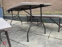 EXTERIOR DINING TABLE & BENCHES - 10