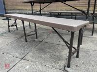 EXTERIOR DINING TABLE & BENCHES - 11