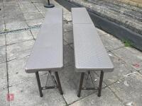 2 EXTERIOR BENCHES - 2