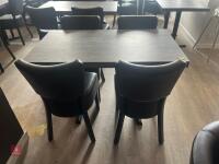 DINING TABLE AND 4 DINING CHAIRS - 4