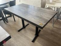 WOOD EFFECT DINING TABLE