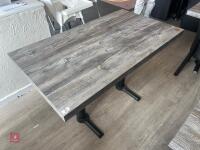 WOOD EFFECT DINING TABLE - 7