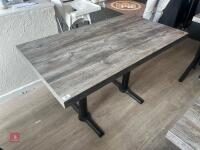 WOOD EFFECT DINING TABLE - 9