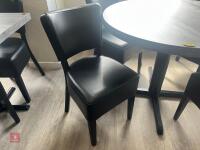 CIRCULAR DINING TABLE & 4 CHAIRS - 6