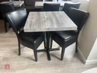 SQUARE DINING TABLE & 2 CHAIRS - 3