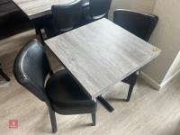 SQUARE DINING TABLE & 2 CHAIRS - 8