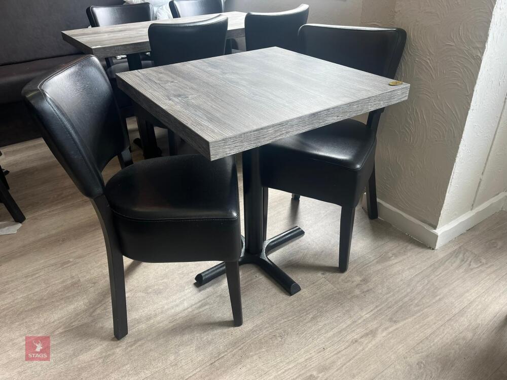 SQUARE DINING TABLE & 2 CHAIRS