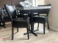 SQUARE DINING TABLE & 2 CHAIRS - 9