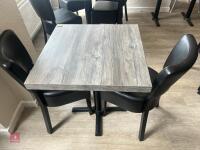 SQUARE DINING TABLE & 2 CHAIRS - 7