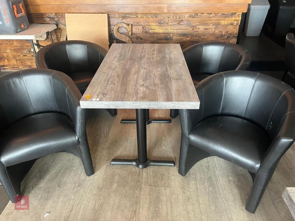 DINING TABLE & 4 CHAIRS