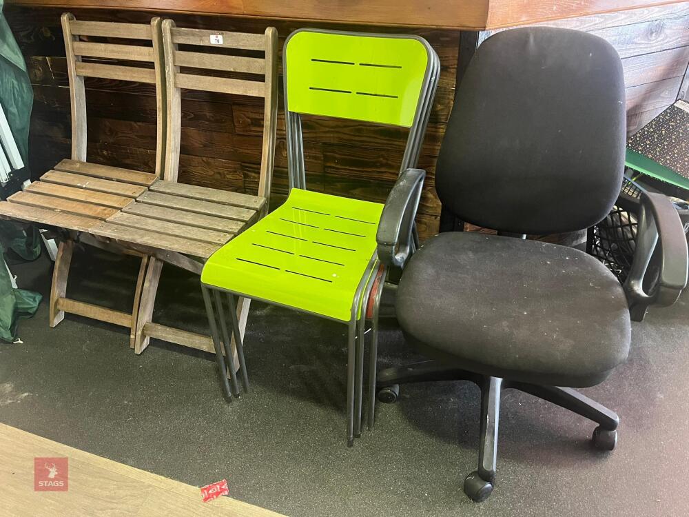 6 ASSORTED CHAIRS