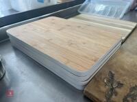 7 MIXED WOODEN CHOPPING BOARDS - 2