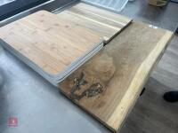 7 MIXED WOODEN CHOPPING BOARDS - 3