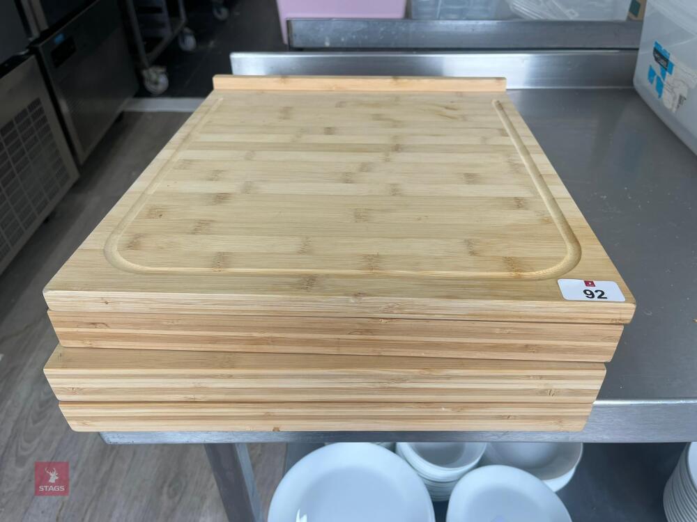 4 X CHOPPING/DRAINAGE BOARDS