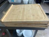 4 X CHOPPING/DRAINAGE BOARDS - 5