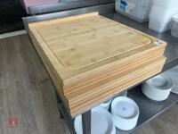 4 X CHOPPING/DRAINAGE BOARDS - 6