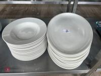 CREAM PLATES & BOWLS