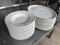 CREAM PLATES & BOWLS - 2