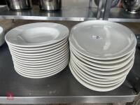 CREAM PLATES & BOWLS - 3