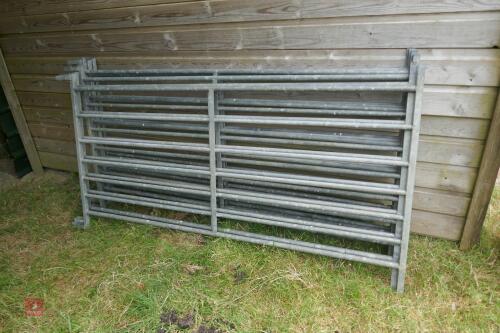 6 GALVANISED 6' SHEEP HURDLES