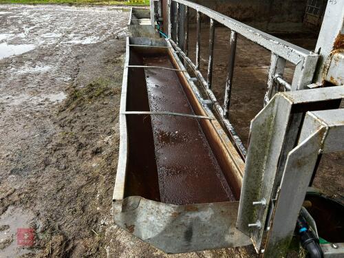 14' 6'' CATTLE FEED BARRIER & TROUGH (15