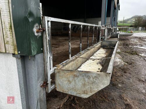 14' 6'' CATTLE FEED BARRIER & TROUGH (16