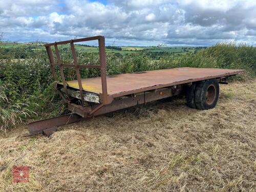 18' X 7' 6'' SINGLE AXLE BALE TRAILER