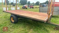 SINGLE AXLE TIPPING FLATBED BALE TRAILER - 5