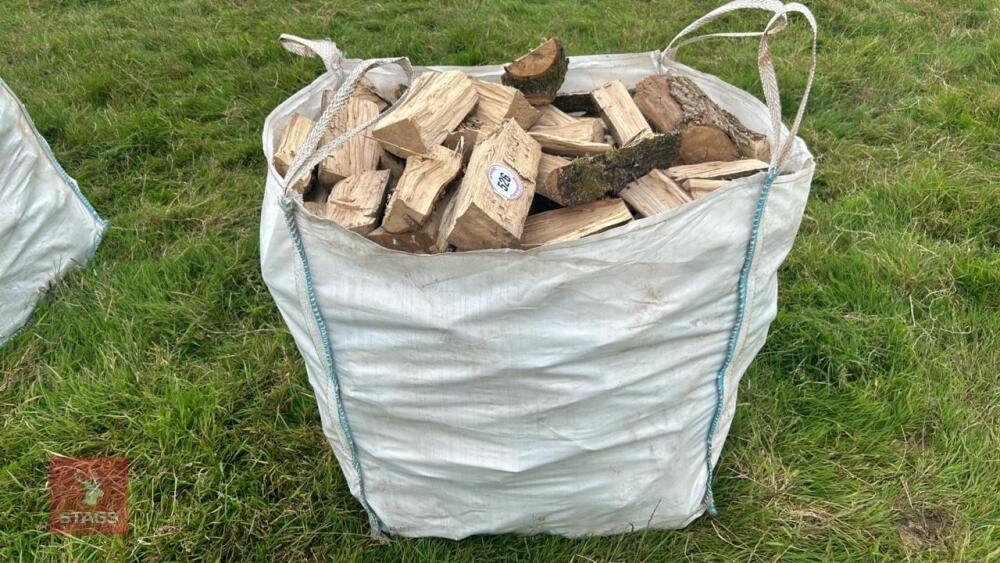 DUMPY BAG OF HARDWOOD LOGS