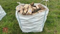 DUMPY BAG OF HARDWOOD LOGS