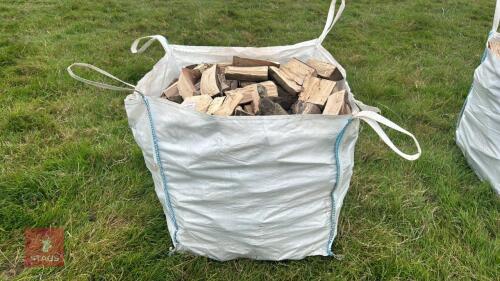 DUMPY BAG OF HARDWOOD LOGS