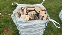 DUMPY BAG OF HARDWOOD LOGS - 2