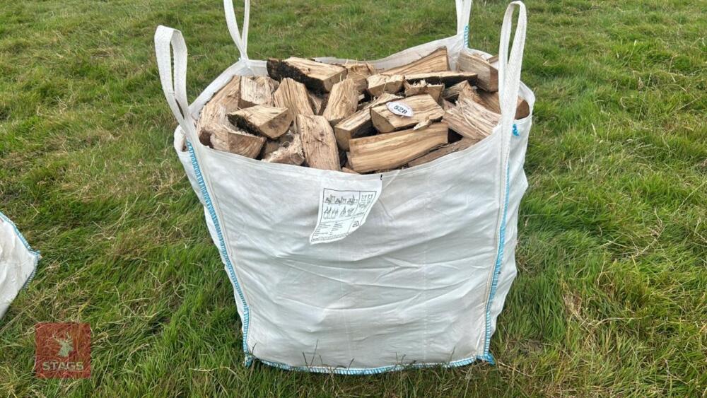 DUMPY BAG OF HARDWOOD LOGS