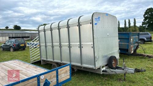 12' IFORWILLIAMS DP120 LIVESTOCK TRAILER